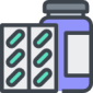Prep pills bottle icon